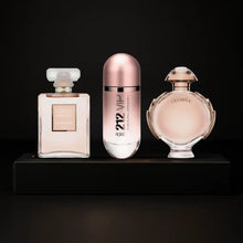 Cargar imagen en el visor de la galería, Kit 3 Perfumes 212 Vip Rosé, Coco Mademoiselle