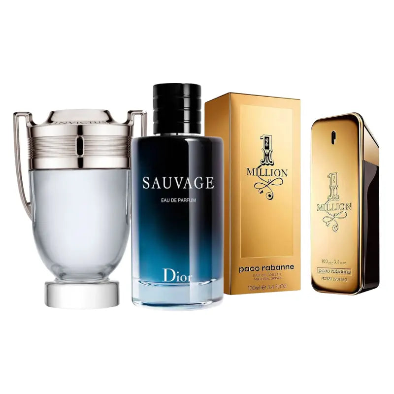 Kit 3 Perfumes One million, Invictus, Sauvage 100ml