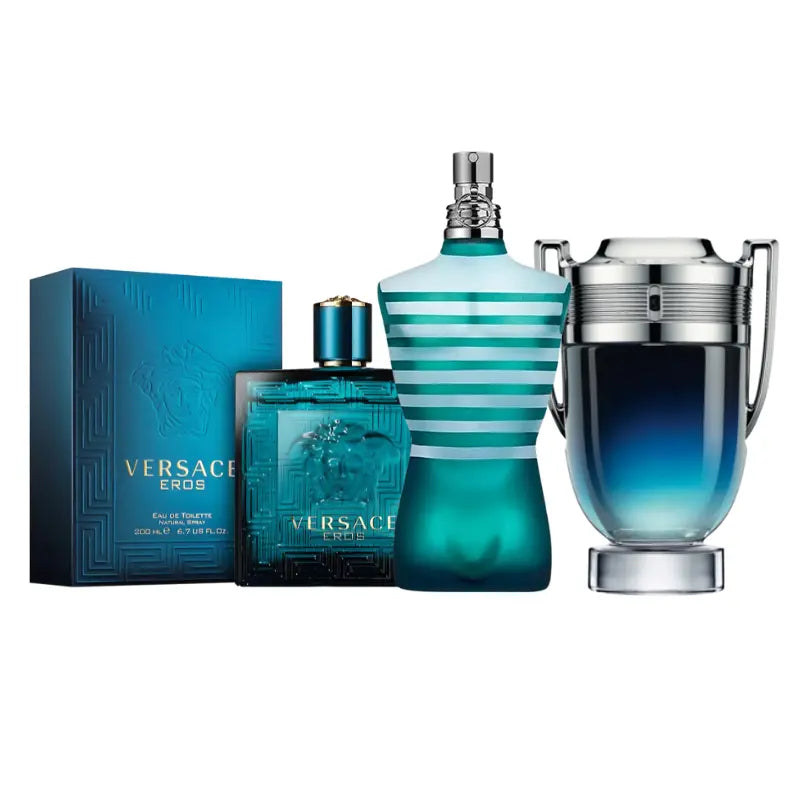 Kit 3 Perfumes Le Male, Eros ,Invictus Legend 100ml