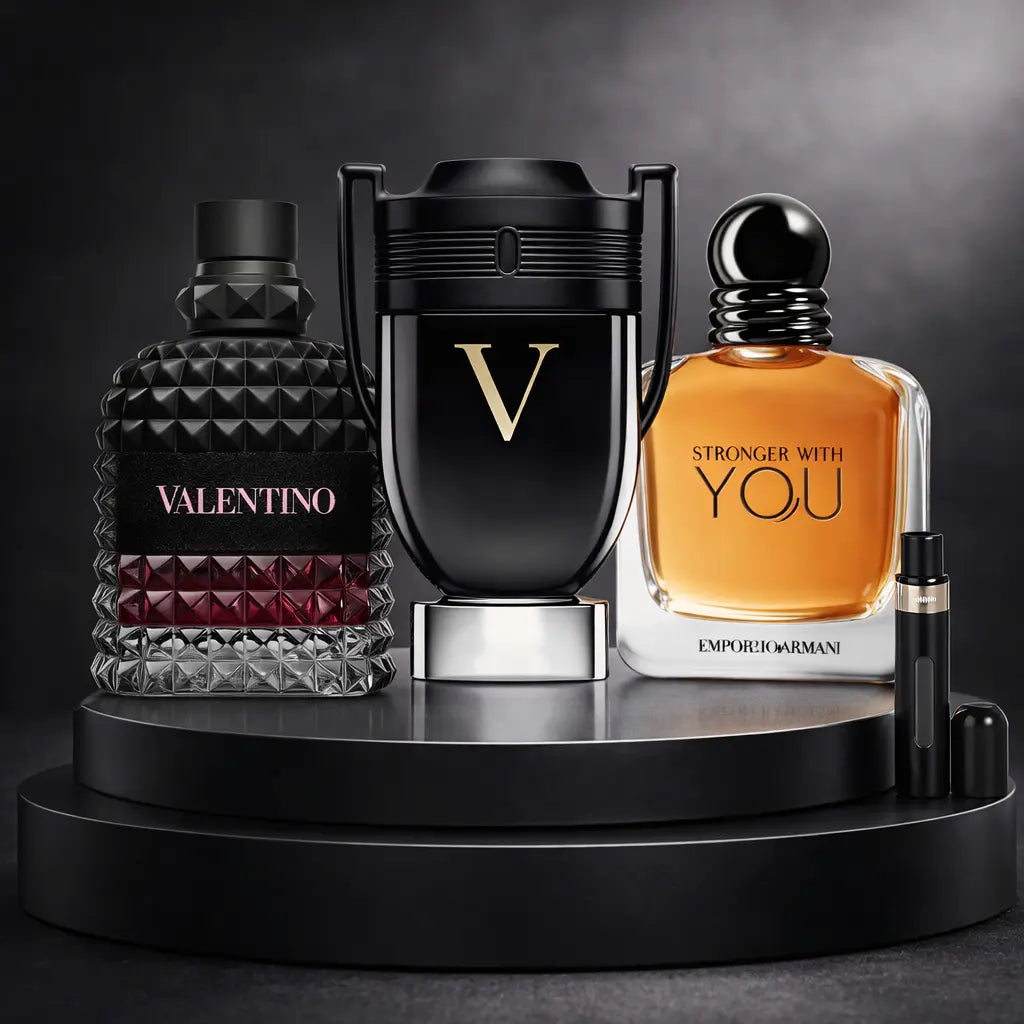 Kit 3 Perfumes Born in Roma, Invictus Victory, Stronger With You