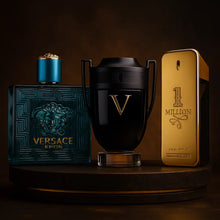 Cargar imagen en el visor de la galería, Kit 3 Perfumes One Million, Invictus Victory, Eros
